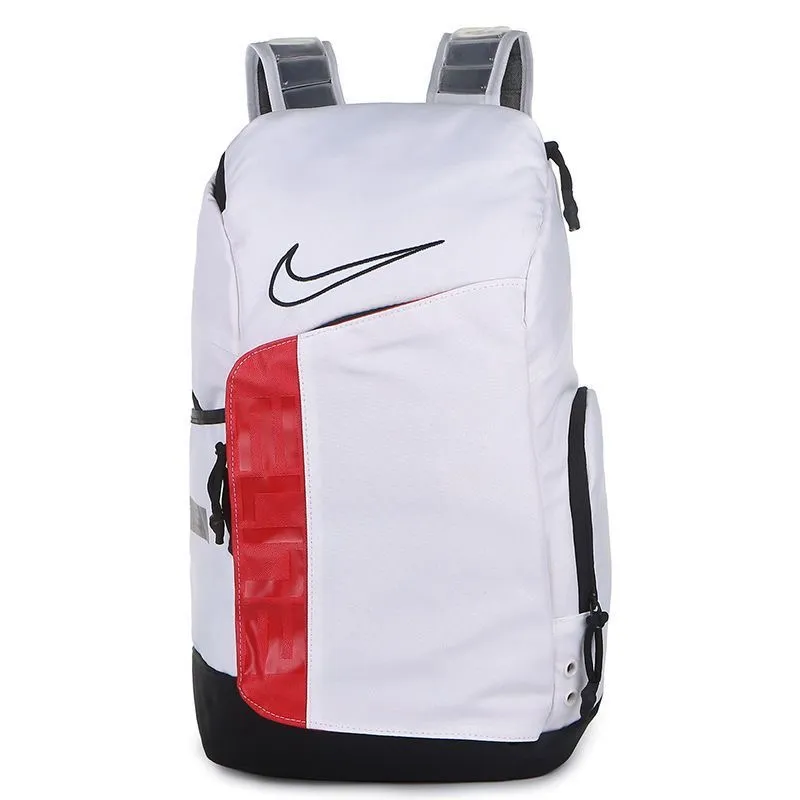 Nike Elite Pro Backpack white and red