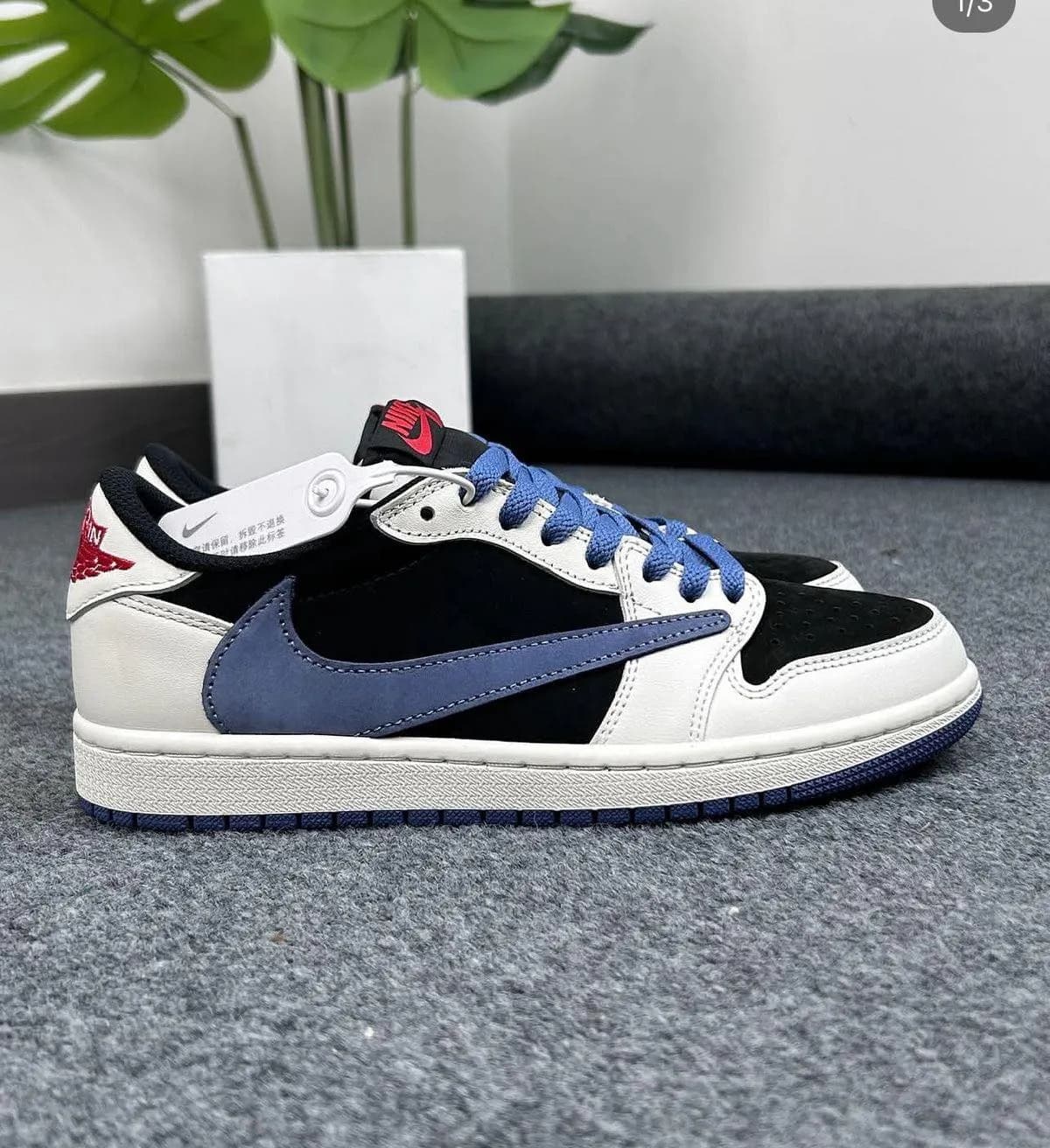 Air Jordan 1 Low OG x Travis Scott x Fragment "Military Blue