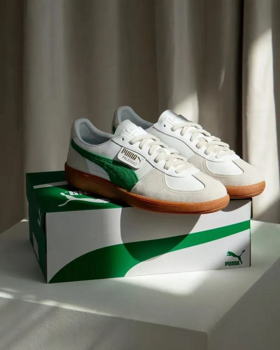 PUMA Palermo Leather 'White Archive Green'