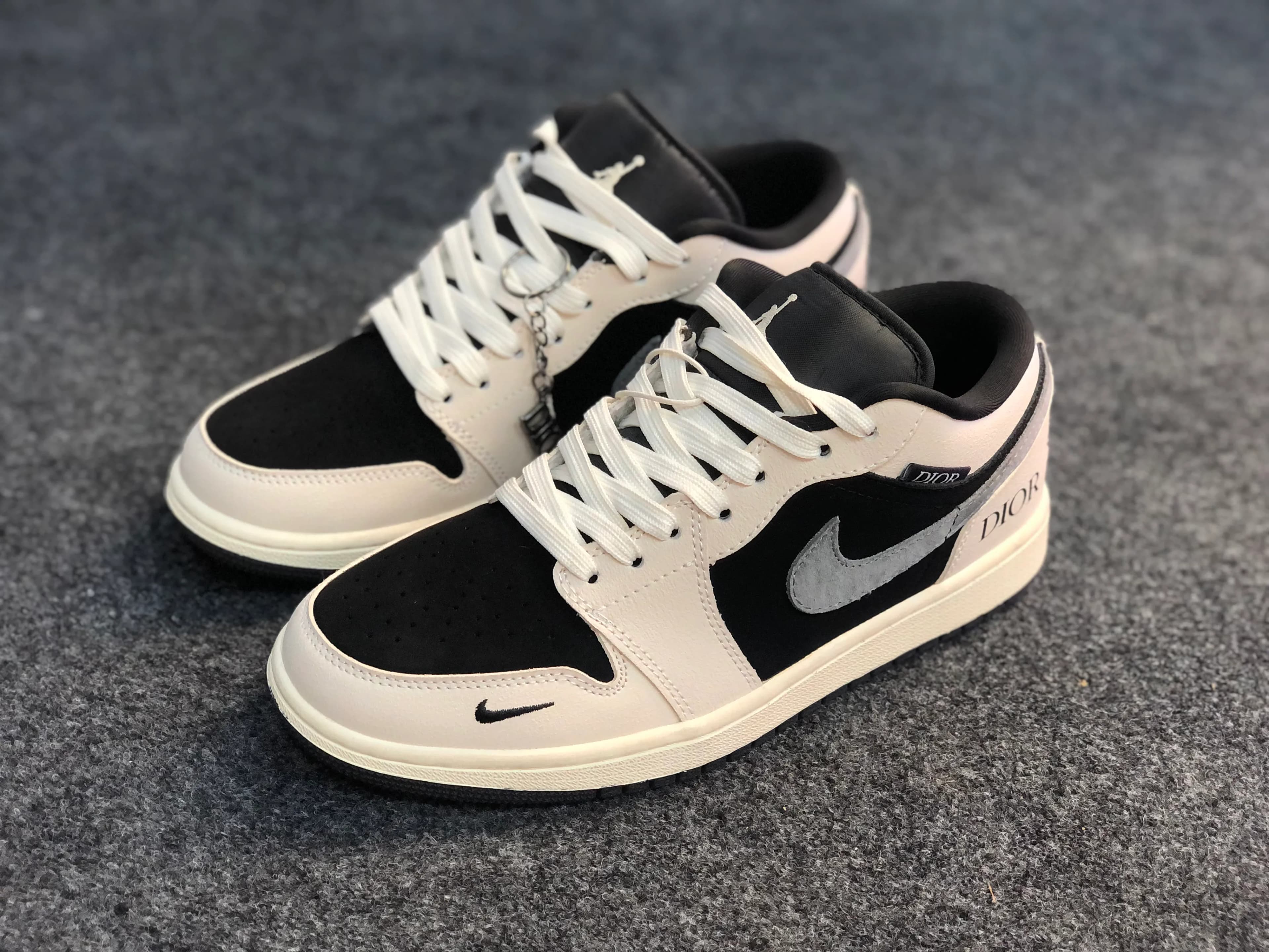  Air Jordan 1 Low x Dior 'Black Sail'