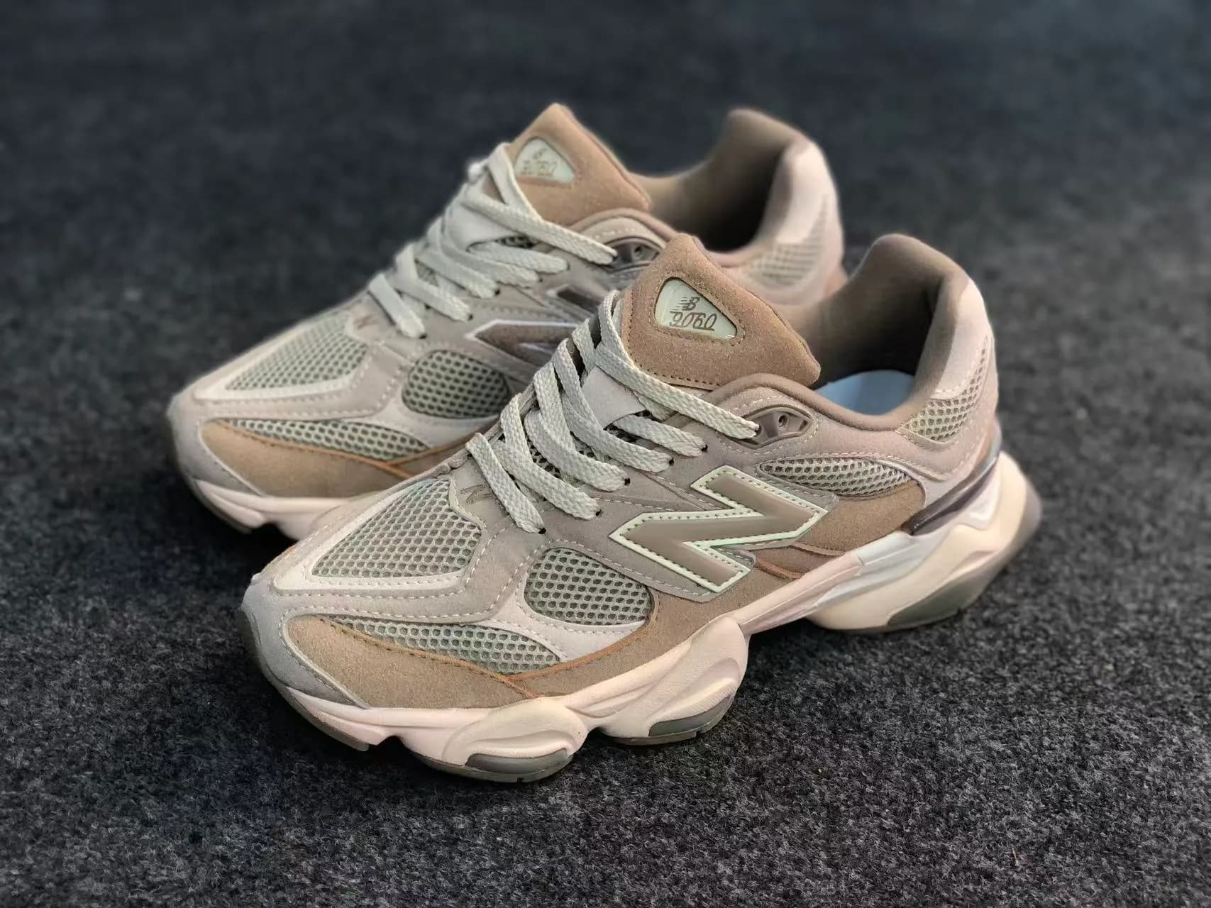 New Balance 9060 — Mushroom / Arid Stone