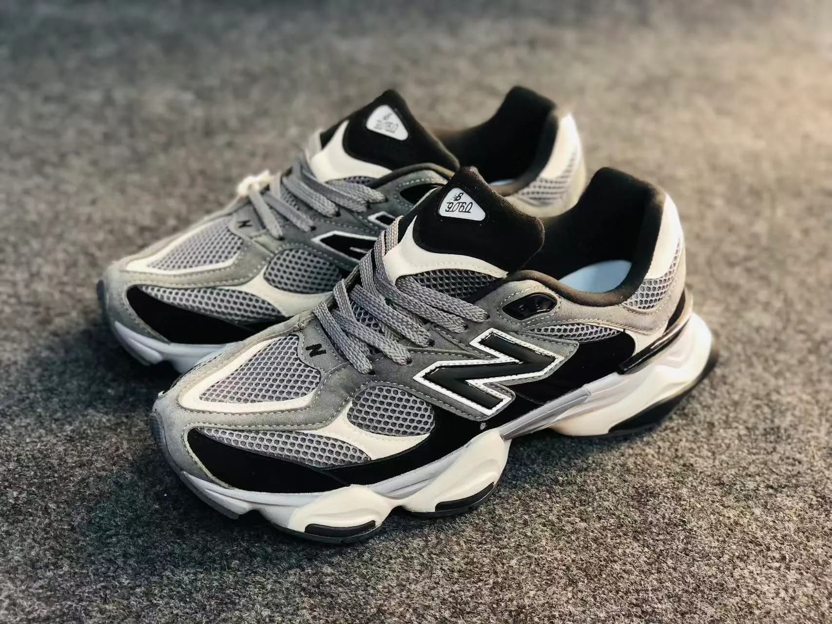 New Balance 9060 — Black / Castlerock / Grey