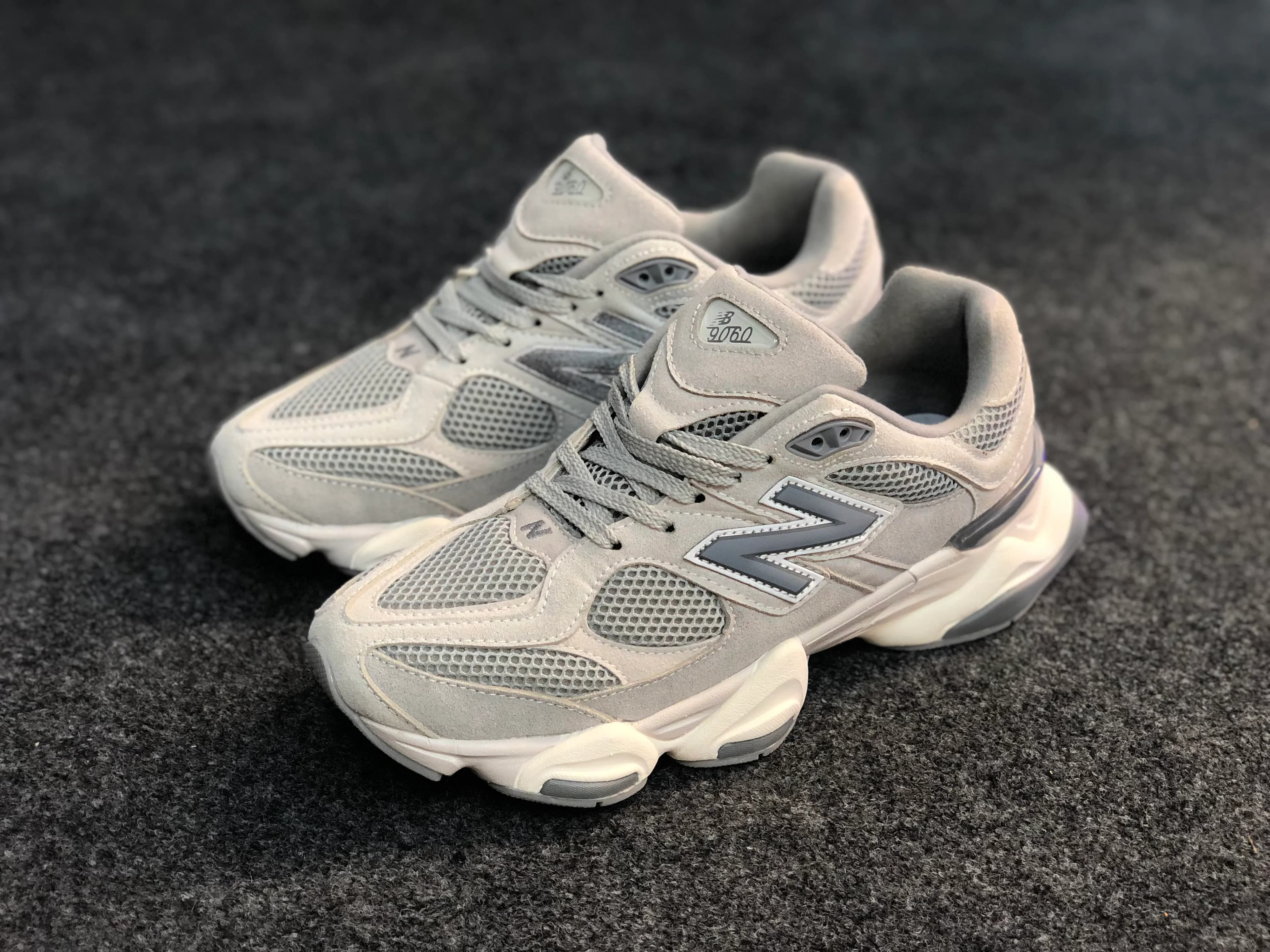 New Balance 9060 — Rain Cloud / Slate Grey / Cream