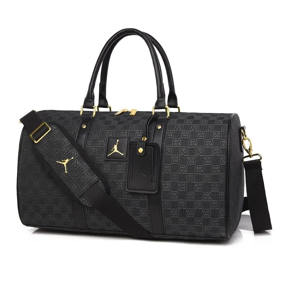 Air Jordan Monogram Duffle Bag Black/Gold