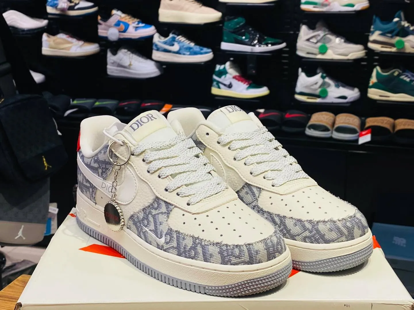Nike Air Force 1 Low Custom — "Dior Oblique Denim"