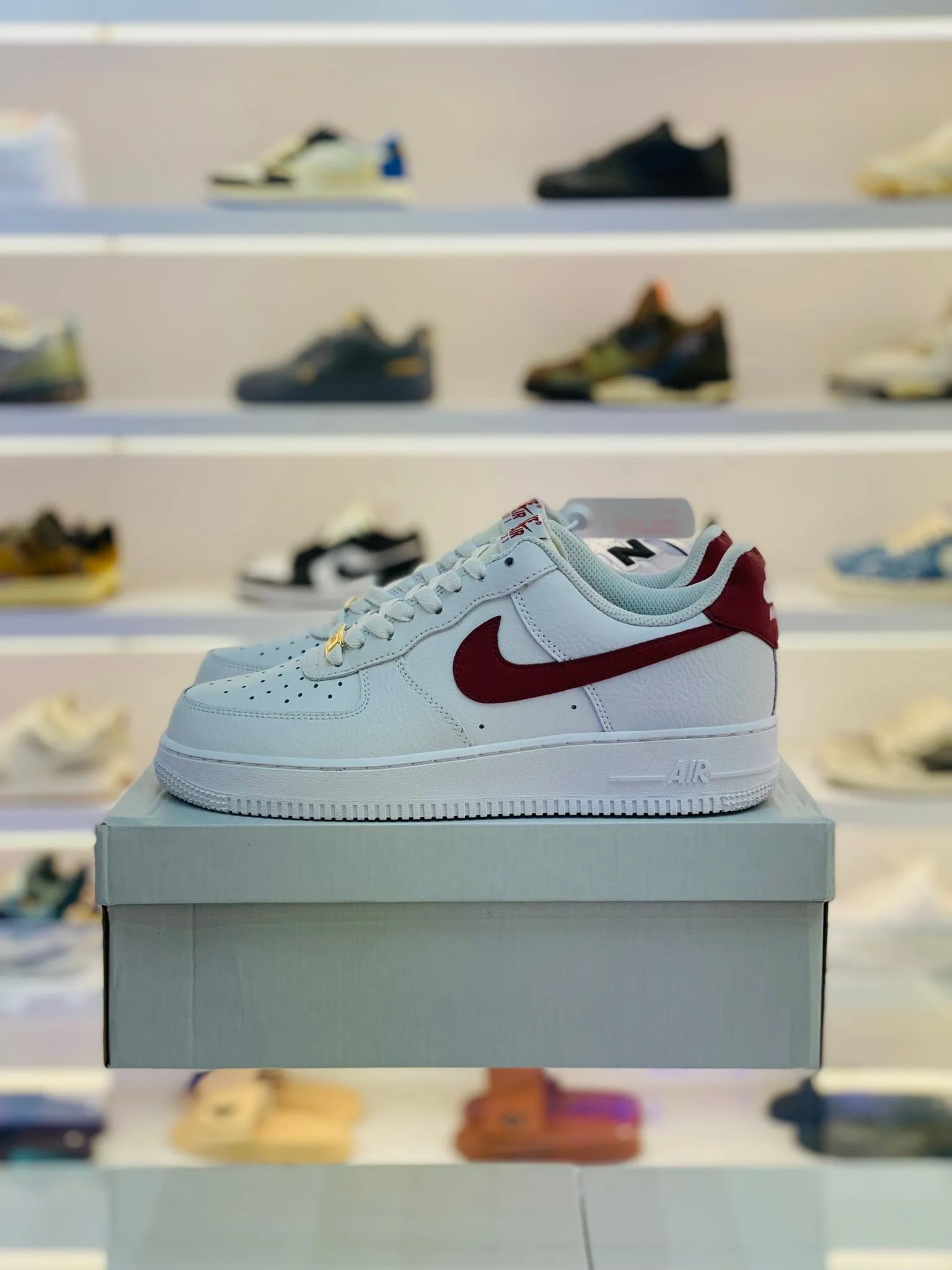 Nike Air Force 1 Low '07 — White / Team Red
