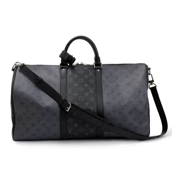 Louis Vuitton Keepall Bandoulière 50 Monogram Eclipse Reverse Travel Bag