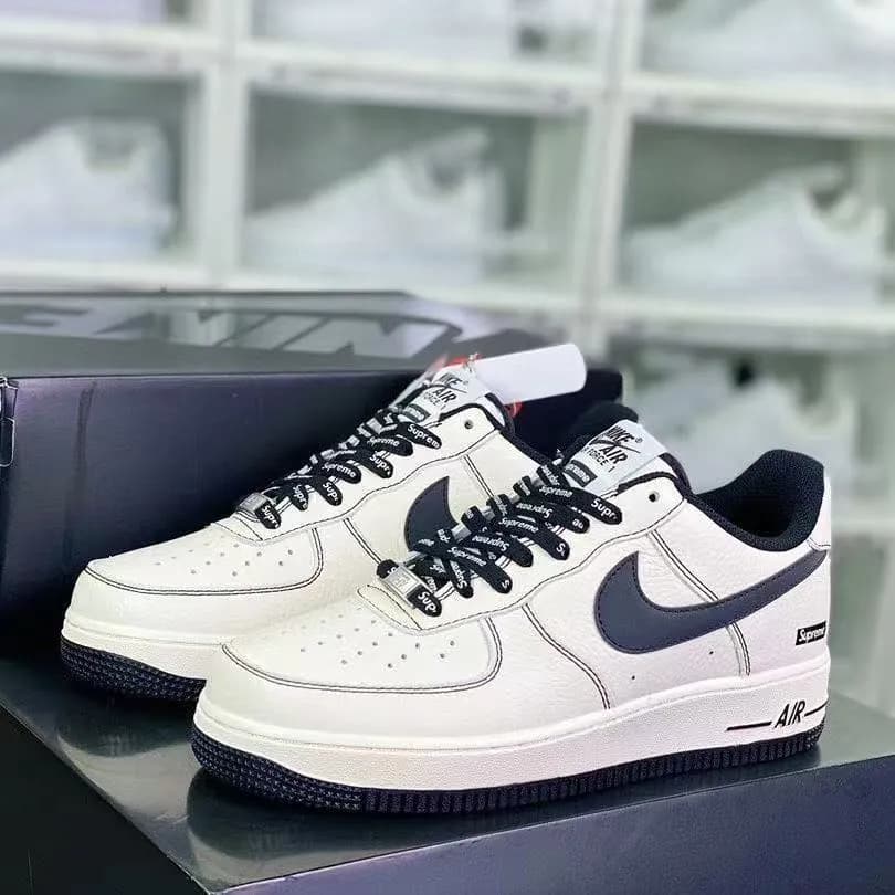  Nike Air Force 1 Low x Supreme "Sail Navy"