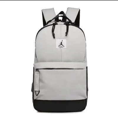 Jordan Flight Classic Streetwear Backpack Light Grey & Black
