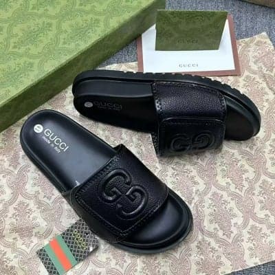 Monochromatic Black Luxury Emblem Slides