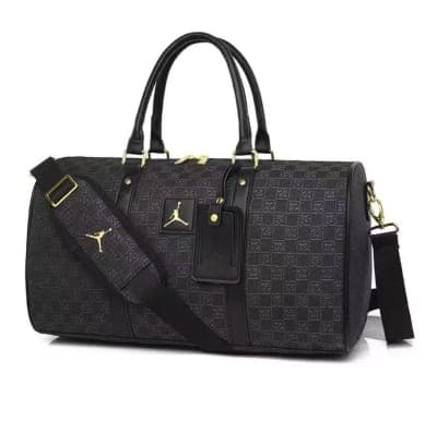 Jordan Monogram Duffle Bag (Black & Gold)