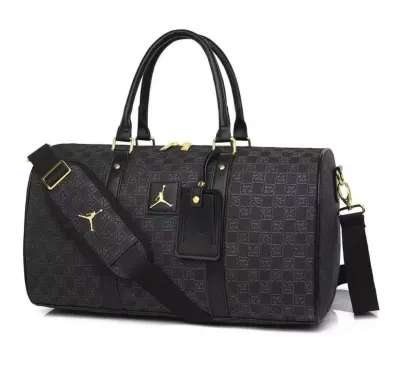 Jordan Monogram Duffle Bag (Black & Gold)