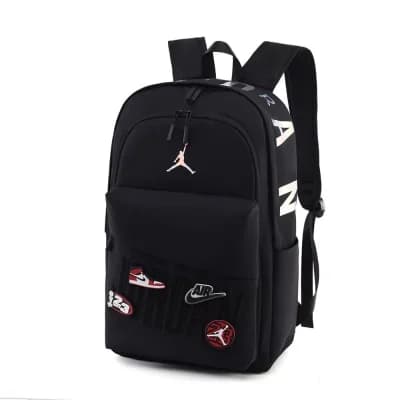 Jordan JAM Air Patrol Backpack – Triple Black / Metallic Silver